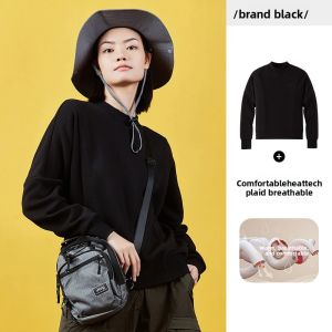 Jeep | Jeep Womens Fleece Lined Hoodie Long Sleeve Round Neck Sportswear Casual Breathable Moisture Wicking Polyester Cotton Blend