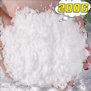 200g Artificial Fake Snow Powder Christmas Party Decoration Dry Snow Powder DIY Xmas Tree Decor Winter Scene Props