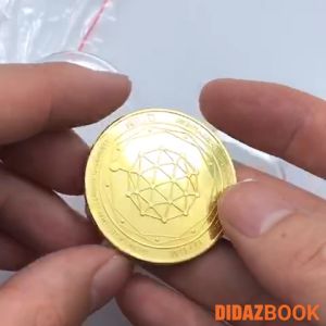 Đồng Xu QTUM Bitcoin mạ vàng bạc 24k đồ lưu niệm trang trí sưu tầm quà tặng hội nhóm QTUM01