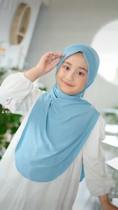 Hijab Jiso Anak Jersey/Kerudung Soft Ped Anak Sekolah/Jilbab Muslim