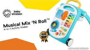 Baby Einstein Musical Mix N Roll 4-in-1 Baby Walker and Activity Table