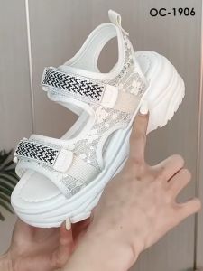 OCTAVIA Sepatu Sandal Slingback Wedges Wanita Flower Series #OC-1906