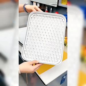 Khay úp ly cốc khay trà nhựa PP cao cấp 2 lớp chịu nhiệt sử dụng đa năng phong tiện ích cho gia đình