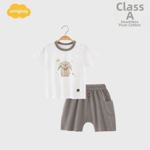 Aengbay | Summer Lightweight Cotton Pajamas Set