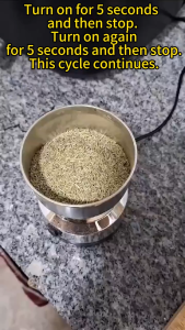 Electric Bean Mill Stainless Steel Grinder Multifunctional Household Food Processor with 300ML Capacity One-Touch Operation Grind Spices Coffee Beans Nuts Grains
