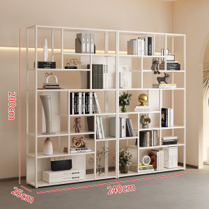 Cream Style Room Divider And Free-standing Display Shelf 2m