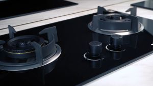 Authorize Dealer SENZ 5.2KW Flexible Base Sealed Twin Burner Tempered Glass Gas Hob SZ-GS368FL