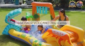 INTEX Dinosaur Volcano Slide Park Children Swimming Pool Playground Toy Gelongsor Kolam Renang Mainan Budak 57444