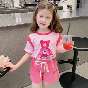 Lyvyshop - Bộ quần áo đính nơ siêu dễ thương cho bé gái từ 09-28kg (giá 01 bộ)