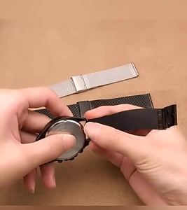 1.0mm Milanese Mesh Loop Stainless Steel Watch Band Bracelet 18mm 20mm 22mm 24mm Wristbands for DW 3mm Thickness Strap for Omega