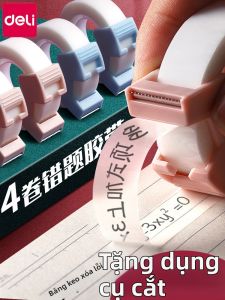 deli | Băng Dính Chỉnh Sửa Sinh Viên Mờ Không Thấm Nước Có Thể Xóa Được