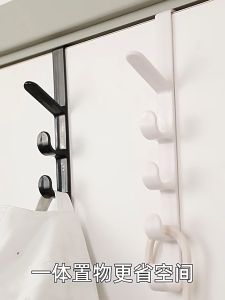 Multifunctional Back Door Hanging Hook Long Row Door Hanger Hook High Load Capacity Space Saver Backpack Hanging Rack