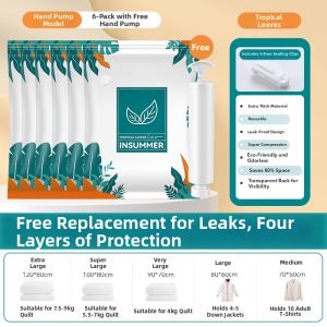 Vacuum Storage Bag for Quilt and Clothing Airtight Waterproof