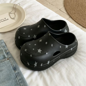 XIXITIAO | Anti-slip Flat-toed Elevating Clogs Shoes