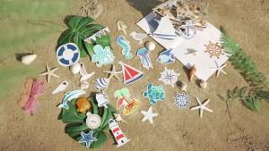 25 Pcs Turtle Car Magnets Cruise Door Magnet Flip Flop Boat Anchor Cruise Ship Decorations Magnetic Fridge Magnet Decal Life Preserver Ring Ship Steering Wheel Decorative Magnets (Cruise Style)