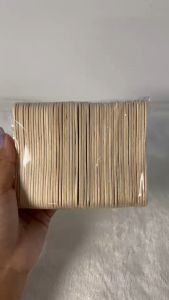 ไม้เว้า เลข8 สีธรรมชาติ ยาว9.4ซม. (50ชิ้น)