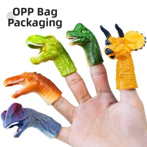 Realistic Dinosaur Finger Puppets T-Rex Triceratops