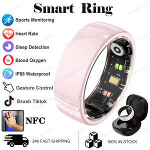 Built-in NFC Ceramic SmartRing Men Women Health Sleep Monitor IP68 & 5ATM WaterproofMulti-sport Mode For Android IOS 2025 New