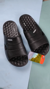 Adda 13x00 รองเท้าแตะผู้ชายแบบสวม สีดํา เบอร์ 7-9