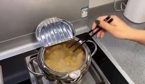 Electric Fryer Electric Pot Deep Fryer Deep Fryer Electric 304 Stainless Steel Tempura Deep Frying Pan