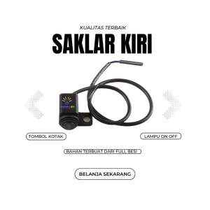 Saklar Kiri Dudukan Spion / Saklar On Off Kiri 3 Mode Bahan Besi Universal Semua Jenis Motor