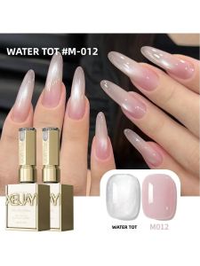 Bộ Sơn Móng Tay Gel Màu Hồng Băng 15ml Tương Thích Với Đèn UV/LED Hiệu Ứng Nước Và Băng Mẫu Mới Phổ Biến Tự Làm Tại Nhà