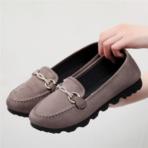 New Spring Summer Flat Bottom Bean Shoe Womens Comfortable Soft Bottom Beijing Cloth Shoe Casual Midlife Mom Shoe