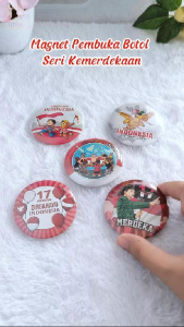 Magnet Tempelan Kulkas Dan Pembuka Botol Hari Kemerdekaan Indonesia 17 Agustus Magnet Pembuka Botol Agustusan Independence Day Souvenir Merdeka Merah Putih
