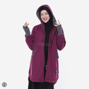 HIJACKET ELEKTRA - JAKET Wanita MUSLIMAH Kekinian JAKET KOREA STYLE BAHAN Premium Fleece