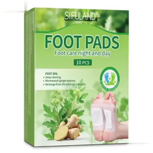 MY [In Stock]Mugwort leaf ginger foot patch 10PCS/box self-heating patch comfortable sleeping foot acupoint care moxibustion patch