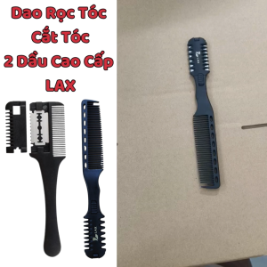 Dao Rọc Tóc Cắt Tóc 2 Đầu Cao Cấp LAX Lược tỉa tóc chuyên nghiệp Dược Thợ Tóc Tin Dùng Cho Sanlon Hair Barber Shop.