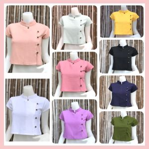 เสื้อพื้นเมืองล้านนา เสื้อคอจีน ✂️มีอก 32-42 ค่ะ
