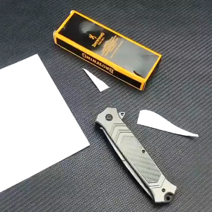 พร้อมส่ง BROWNINGแท้ มีดพับ มีดพก มีดเดินป่า ยาว23.3cm Outdoor Multifunctional Folding Knife มีดตัดทุเรียน มีดพับเล็กคมๆ มีดพับสปริง มีดพกพา มีดแคมป์ปิ้ง วัสดุด้ามเหล็กแผ่น+G10