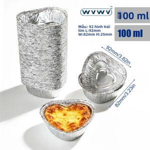 65 Chiếc Cốc Làm Bánh Hình Trái Tim Khuôn Nướng Bánh Chịu Nhiệt Cho Nồi Chiên Không Dầu Lò Nướng Lý Tưởng Cho Món Tráng Miệng Sôcôla Bánh Ngọt Bánh Ngọt