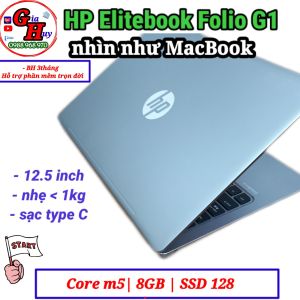 Máy tính Laptop Nhật HP Elitebook Folio G1 core m5-6y54/ram 8GB/SSD 128GB. Camera mỏng nhe.