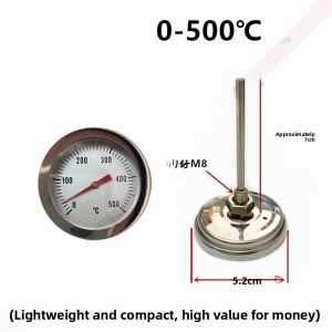 Stainless Steel Double Metal Temperature Gauge for Roasting Duck Goose Chicken Oven 500 Degree Kitchen Cooking Tool Instrument