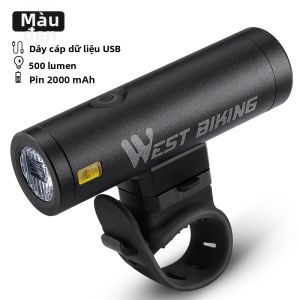 West Biking | Đèn Trước Xe Đạp Độ Sáng Cao Sạc USB
