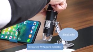 HD Microscope 1600X Magnification Upgrade WiFi Digital Microscope With IOS OTG SB Portable USB Microscope With Bracket Inspection Tool