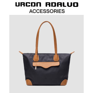 UR Nylon Tote Bag 2025 New Summer Large Capacity Casual Commuting Lightweight Single Shoulder Bag Computer Waterproof