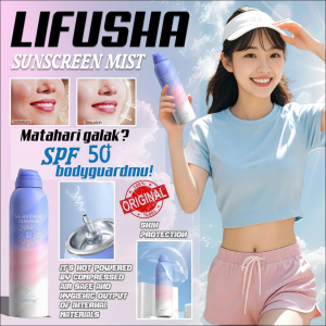 LIFUSHA SUNSCREEN WHITENING Spray Pemutih Kulit Seluruh Tubuh 150 ml ORIGINAL Moisturizing Protection Body Cream Whitening Cream Whitening Body Lotion / Pemutih Badan Ampuh Pemutih Ketiak dan Selangkangan Pria Wanita Seperti Maycreate Whitening
