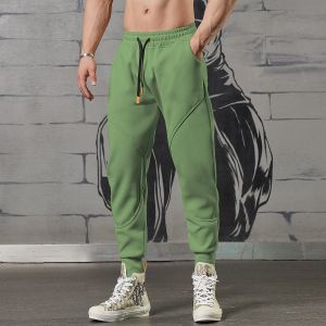 Quần Thể Thao Dài Rộng Lót Nỉ Có Bo Gấu