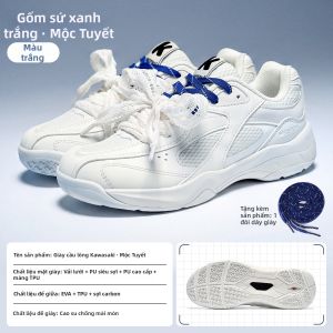 Kawasaki | Giày Thể Thao Đào Tạo Thông Gió Chống Trượt Kiểu Ren Cho Phụ Nữ