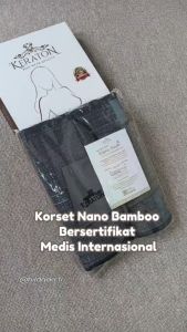 Nano Bamboo Keraton Korset Pelangsing Perut Buncit Pengecil Pinggang Korset Bamboo Pasca Melahirkan Perekat Stagen Premium Antibakteri Rekomendasi Dokter Corset Fast Slim Shapewear