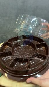 MIKA TUMPENG MINI / MIKA BOLU BULAT / MIKA CT 20 SEKAT COKLAT ISI 10