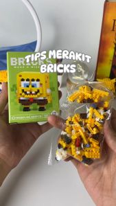 Mainan Balok Susun Disney kuromi Bricks Anak Mainan Edukasi DIY 3D Puzzle Nano Block
