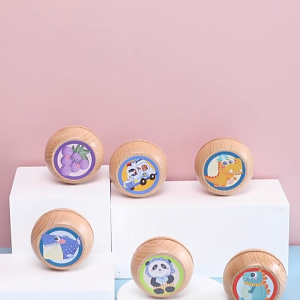 Đồ chơi Con Quay Yoyo Gỗ In Hình Hoạt Hình – Phát Triển Kỹ Năng Tay Mắt Mới Nhất 2025