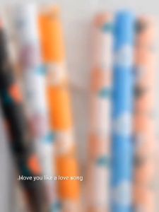 Kertas Buket Bunga Motif Rose Mawar Flower Wrapping Bouquet Pattern Rose Cellophane KB070