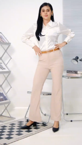 Celana Kulot Knit Premium - Loose Pants Knit Highwaist - Celana Cutbray Knit Wanita Highwaist