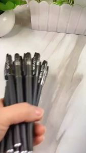 10pcs/5pcs Gel Pen 0.5 Bullet Pen Signature Pen Carbon Pen Ink School With Clip Student Office