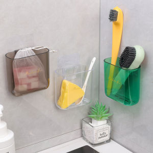 Self Adhesive Wall Mounted Storage Boxes Remote Control Air Conditioner Storage Case Mobile Phone Plug Holder Sundries Sorting Box